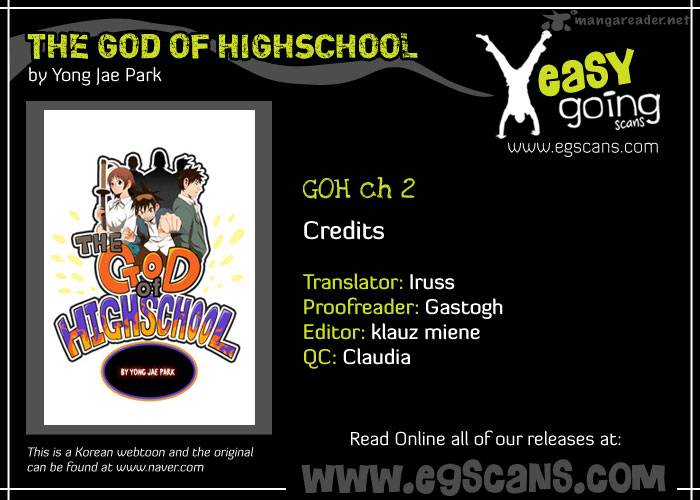 The God of High School - Chapter 2 Page 1