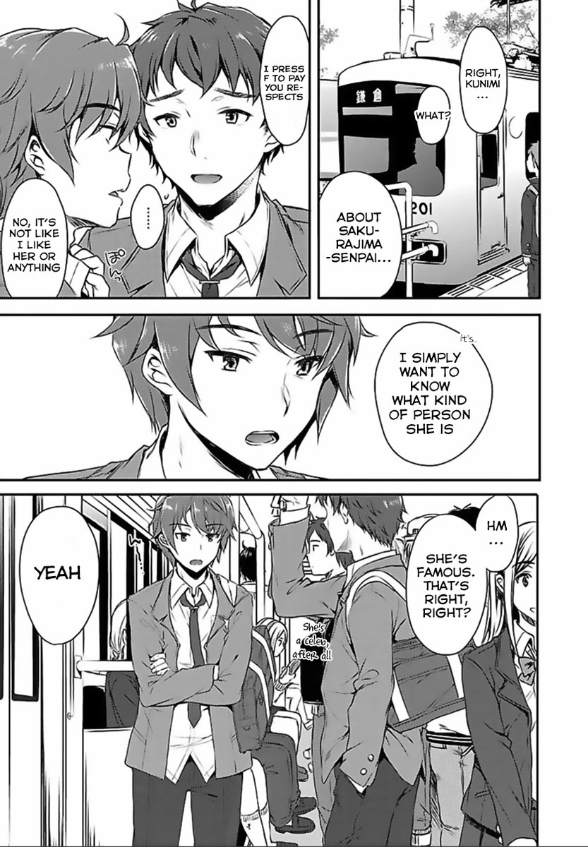Seishun Buta Yarou wa Bunny Girl Senpai no Yume wo Minai - Chapter 1 Page 14