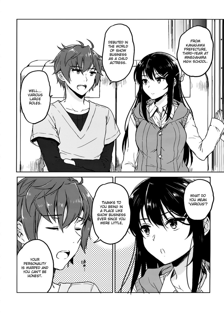 Seishun Buta Yarou wa Bunny Girl Senpai no Yume wo Minai - Chapter 15 Page 14