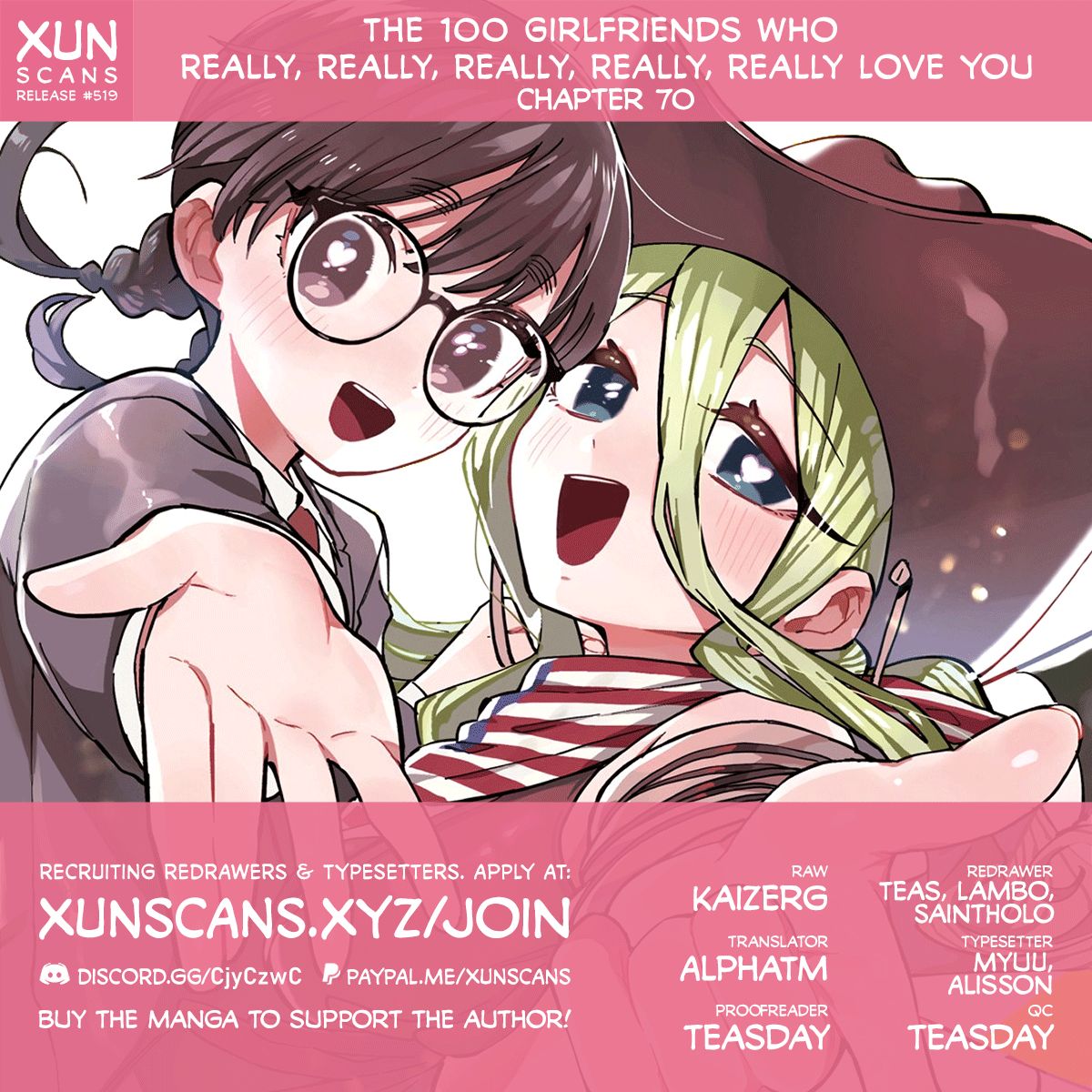 The 100 Girlfriends Who Really, Really, Really, Really, Really Love You - Chapter 70 Page 1